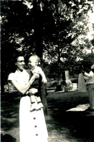 Pearl Linke Holding Son Ted