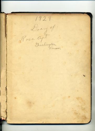 Rosa Ellis Diary - Page 001