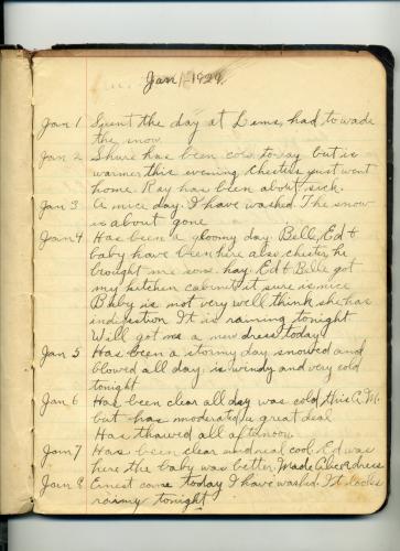 Rosa Ellis Diary - Page 002