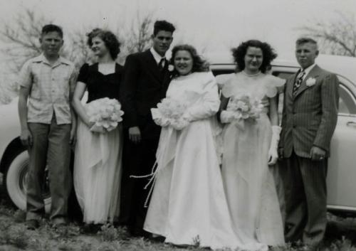 Marvin & Edna (Lobmeyer) Wedding Party